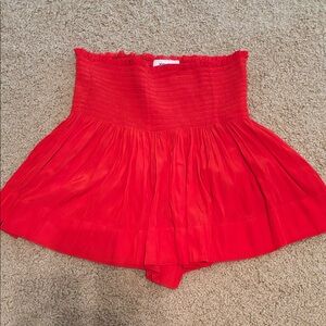 Koch erica skirt size small red.Perfect for the holidays.